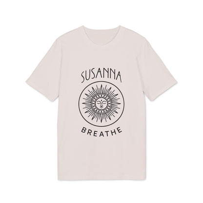 Yoga Breathe Organic Cotton T-Shirt Femenine Elegant Personalized