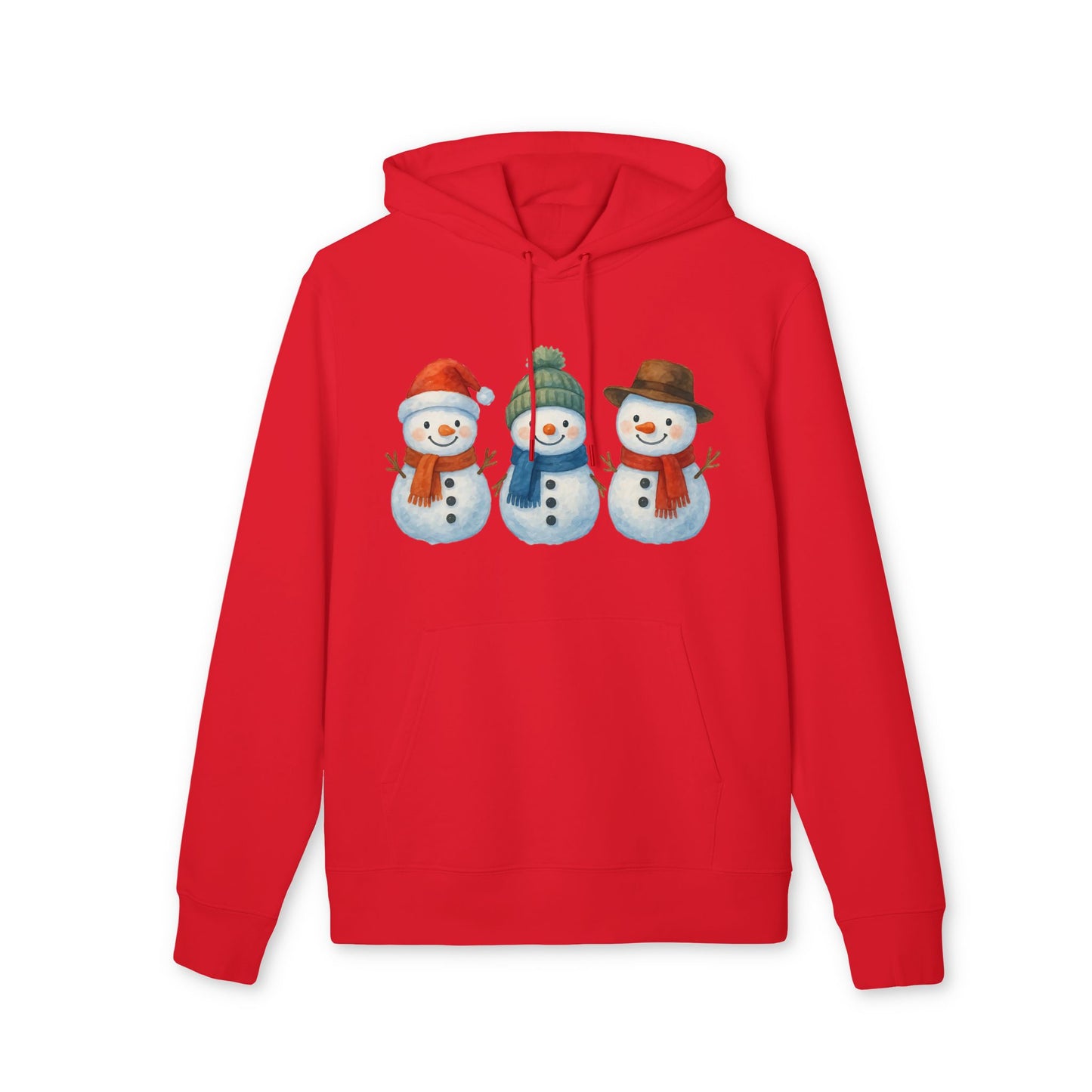 Three Little Swowmen Hoodie 100% Organic Cotton Christmas