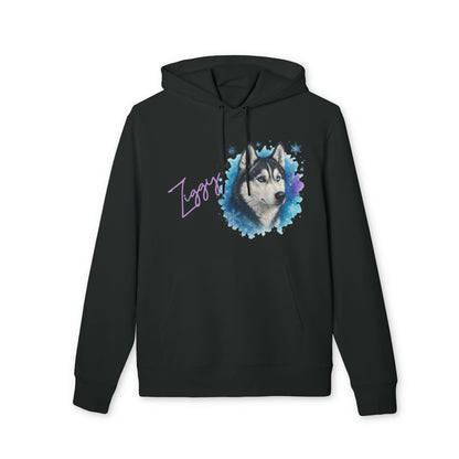 Personalized Siberian Husky Hoodie 100% Organic Cotton Dog Hoodie