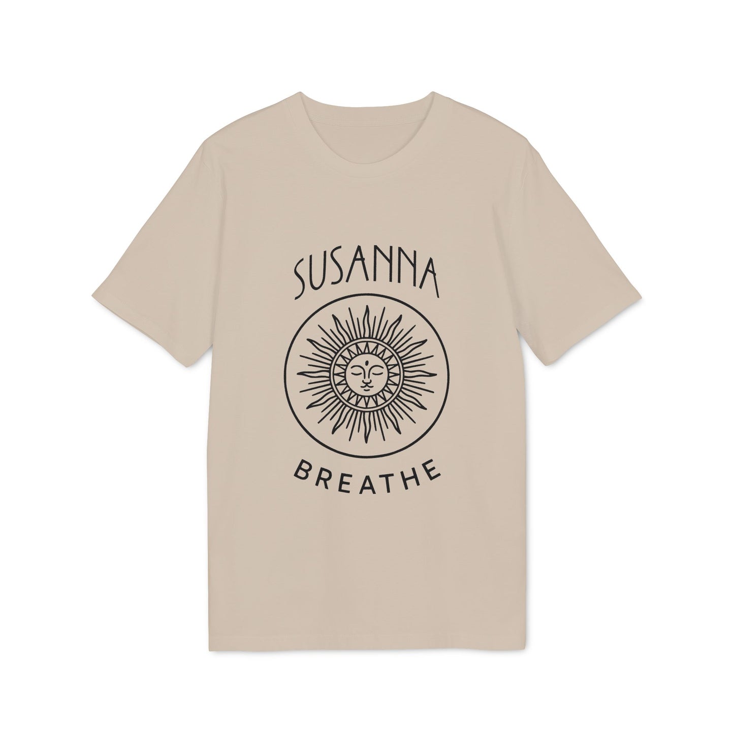 Yoga Breathe Organic Cotton T-Shirt Femenine Elegant Personalized