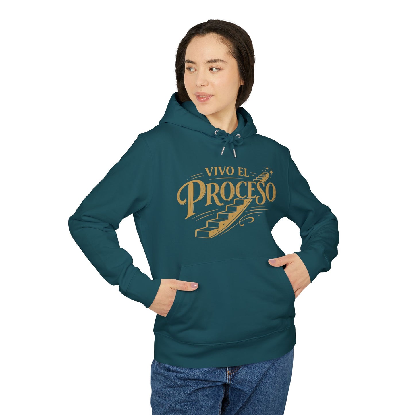 Vivo el Proceso Sudadera 100% Algodon Organica