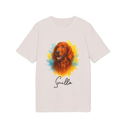 Irish Setter 100% Organic Cotton T-Shirt Personalized Dog Tee
