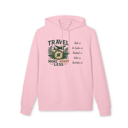 Personalized Travel Hoodie 100% Organic Cotton Your Destinations