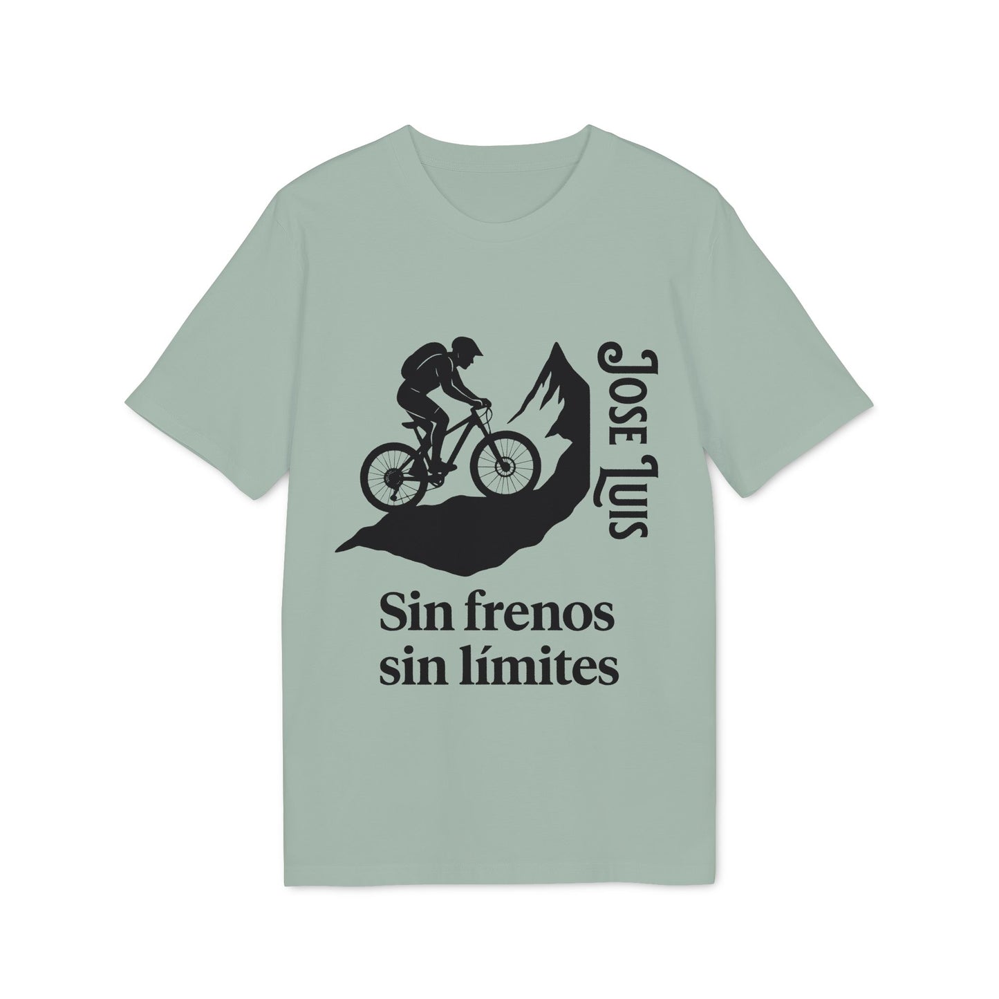Camiseta Personalizada de Mountain Bike 100% Algodón Orgánico Sin Frenos Sin Límites