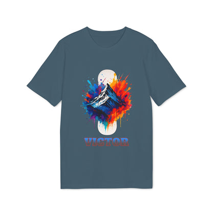 Personalized Snowboard T-shirt 100% Organic Cotton