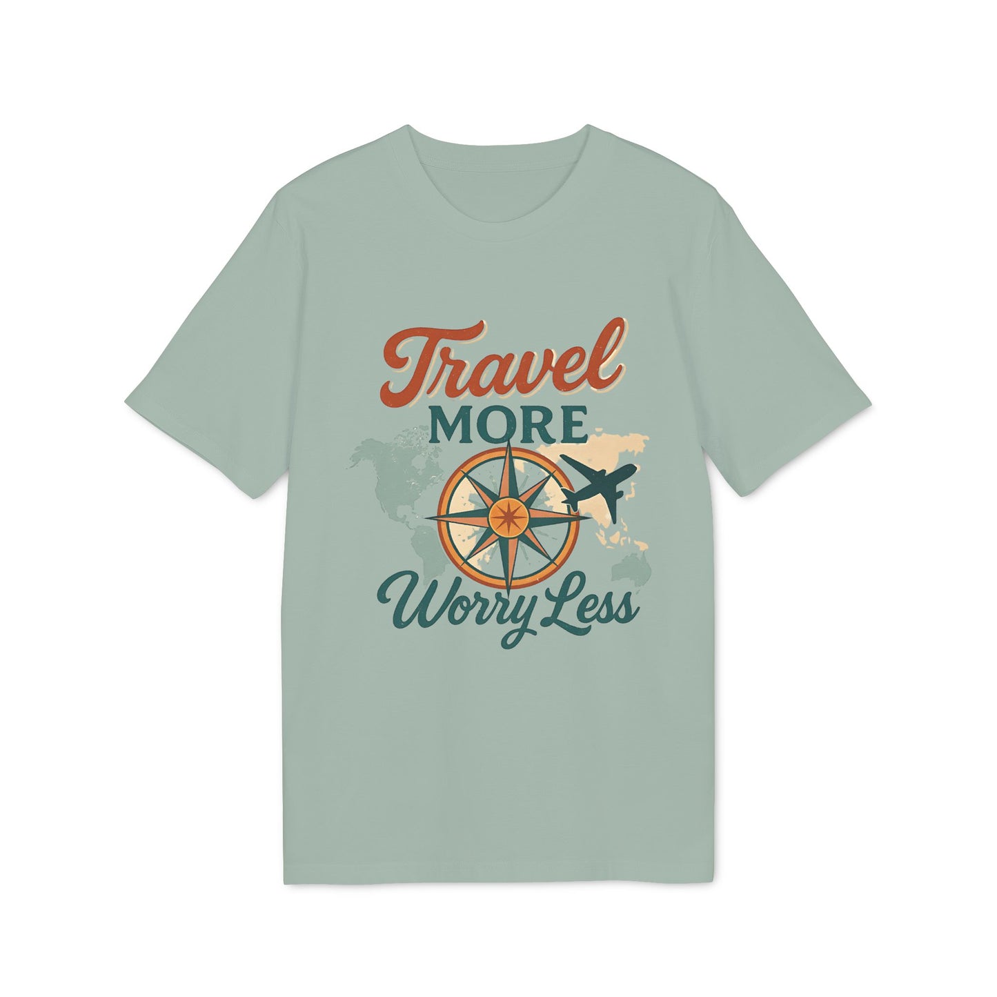 Travel More Worry Less Organic Cotton T-Shirt