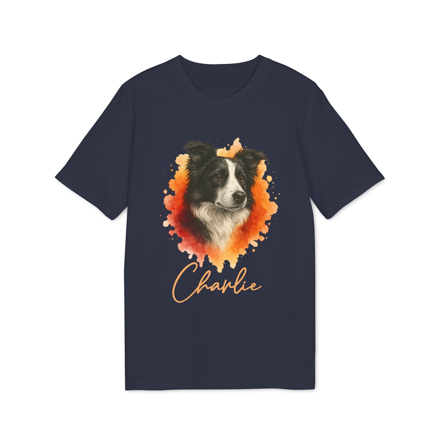 Border Collie T-shirt Organic Cotton 100% Personalized Dog Tee