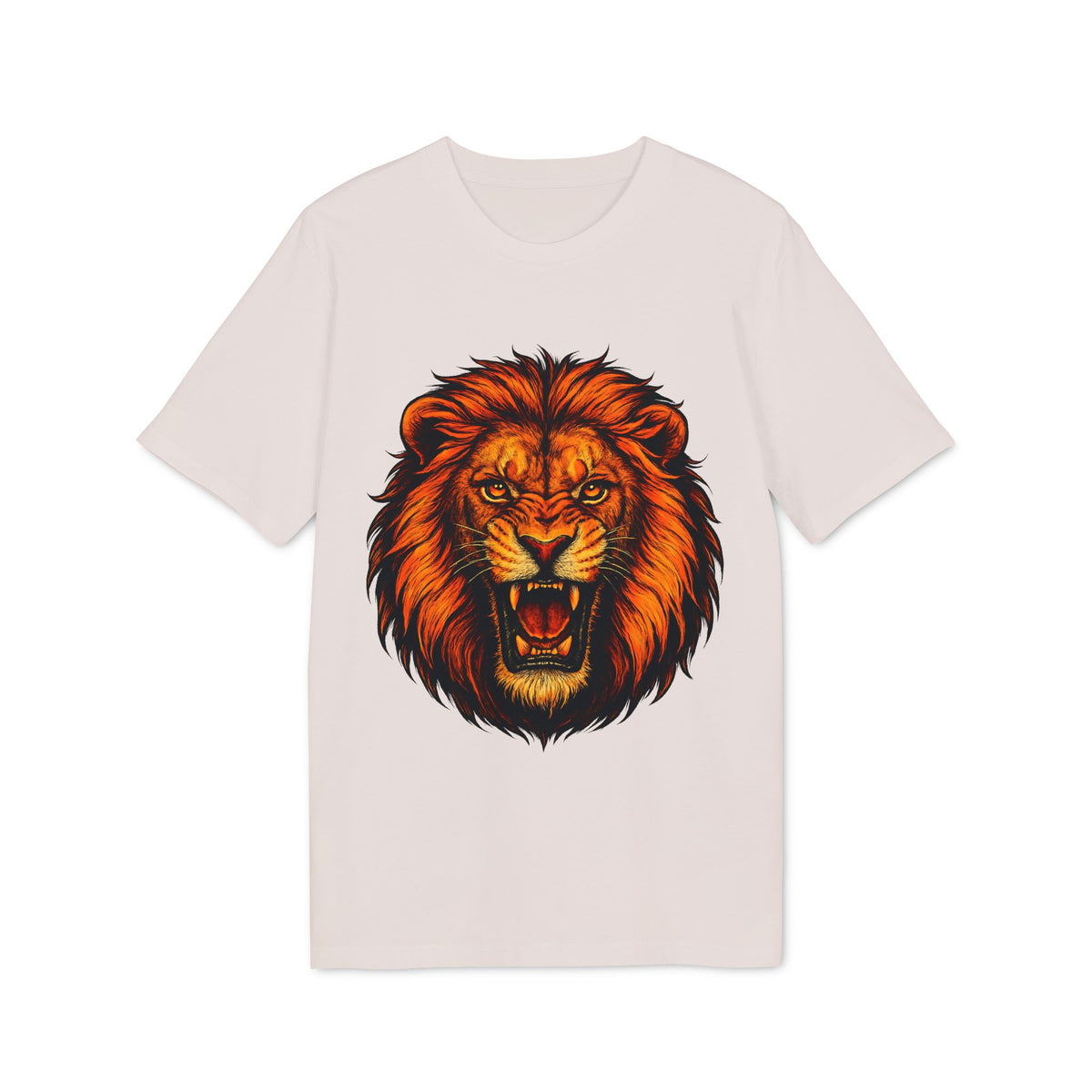 Lion Attack Organic Cotton T-Shirt Marcial Arts