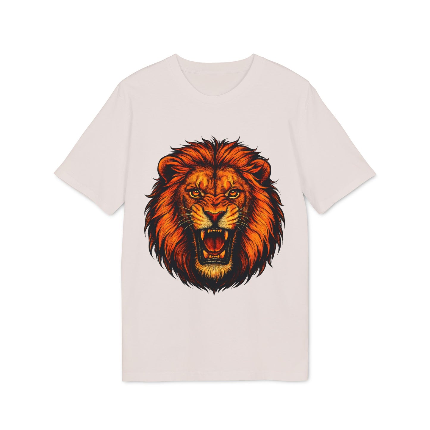 Lion Attack Organic Cotton T-Shirt Marcial Arts