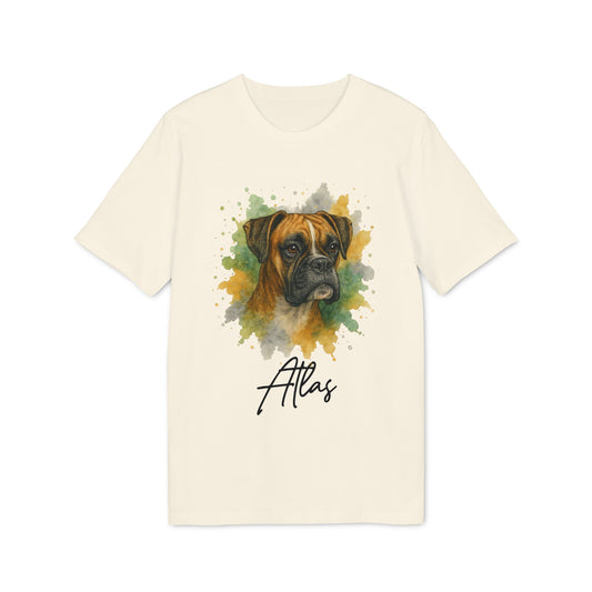 Boxer T-shirt Organic Cotton 100% Personalized Dog Tee