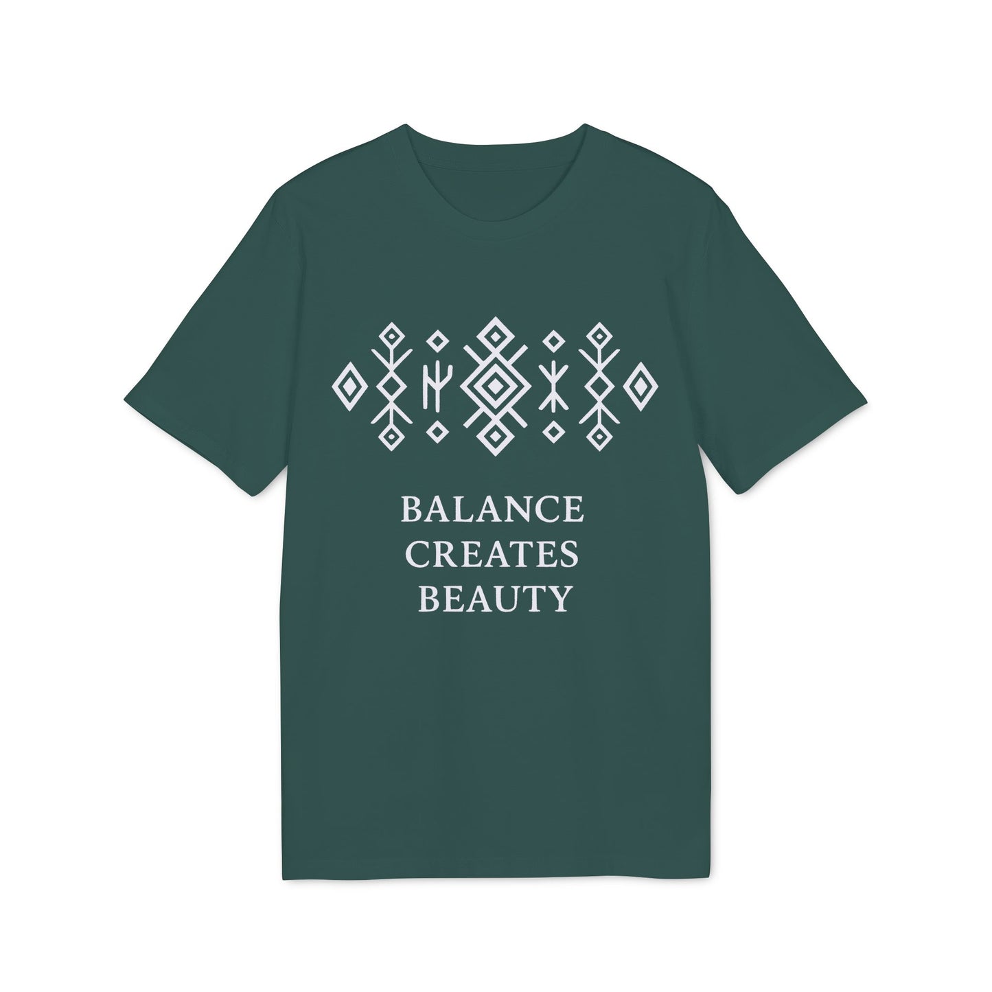 Balance Creates Beauty Organic Cotton T-Shirt Eco Mystic Origin
