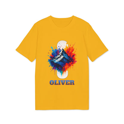 Personalized Snowboard T-shirt 100% Organic Cotton