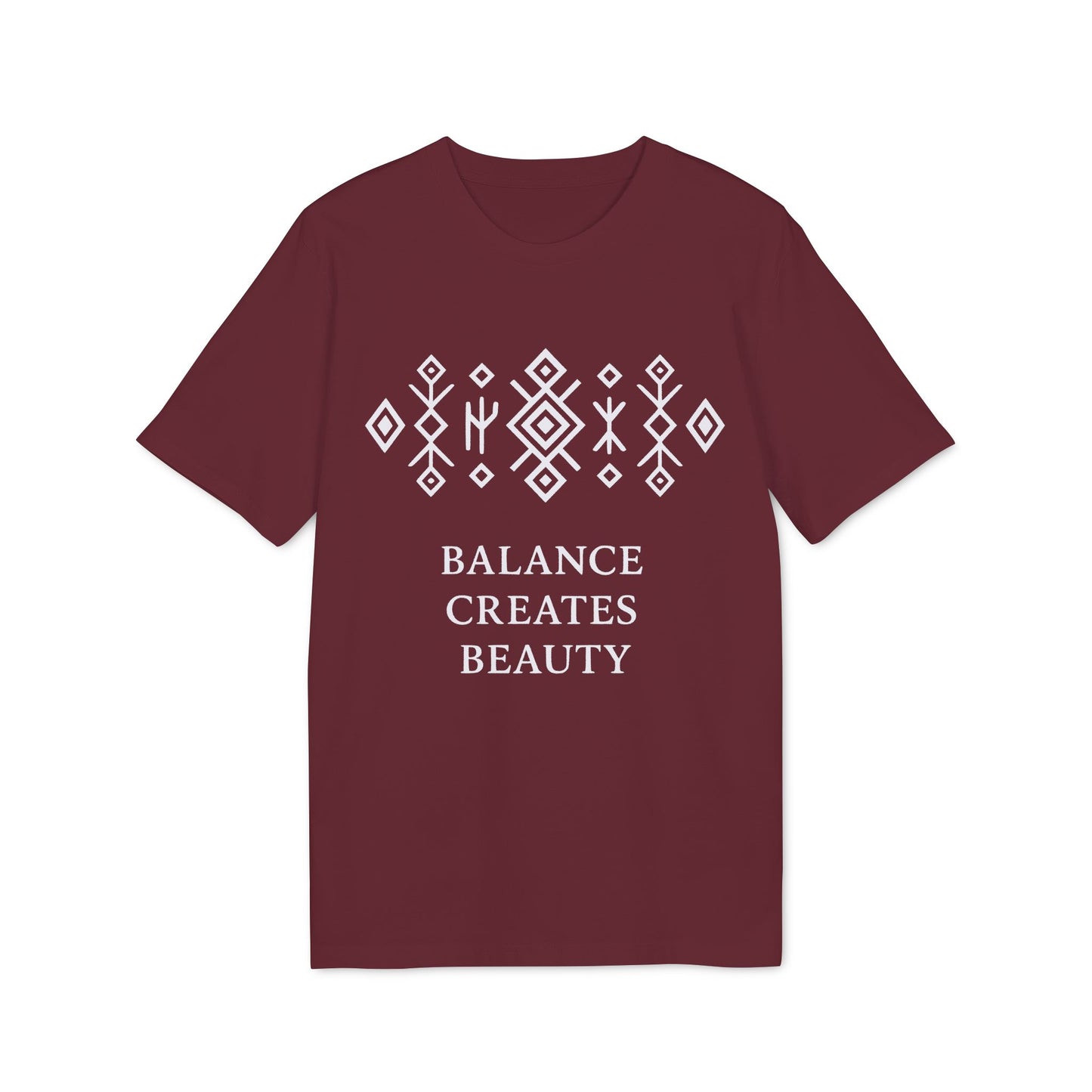 Balance Creates Beauty Organic Cotton T-Shirt Eco Mystic Origin
