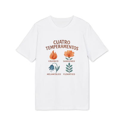 Cuatro Temperamentos Camiseta Waldorf 100% Algodon Organico