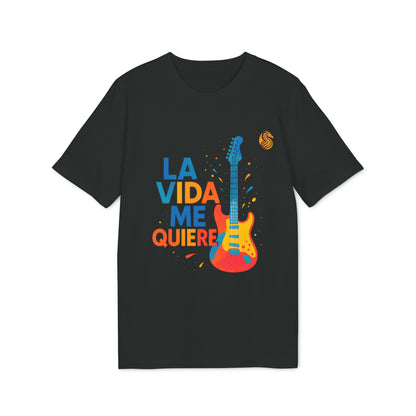La Vida Me Quiere Organic T-shirt Electric Guitarr Drix 100% Cotton