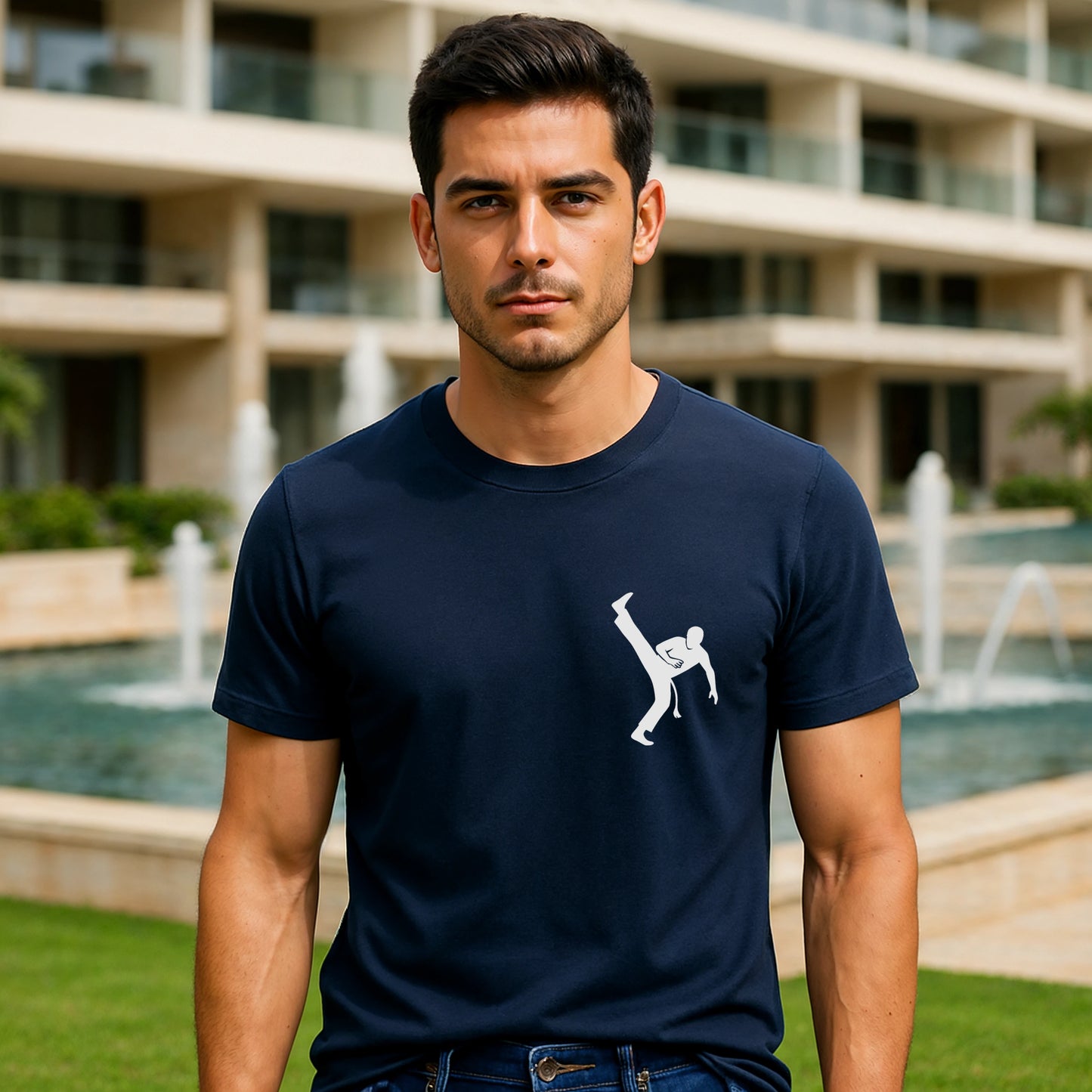 Capoeira Kick Organic Cotton T-Shirt