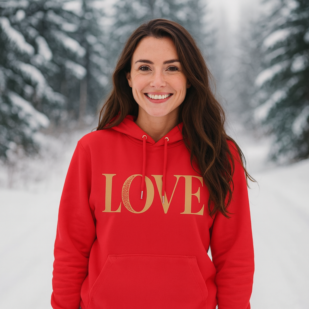 Love Hoodie 100% Organic Cotton