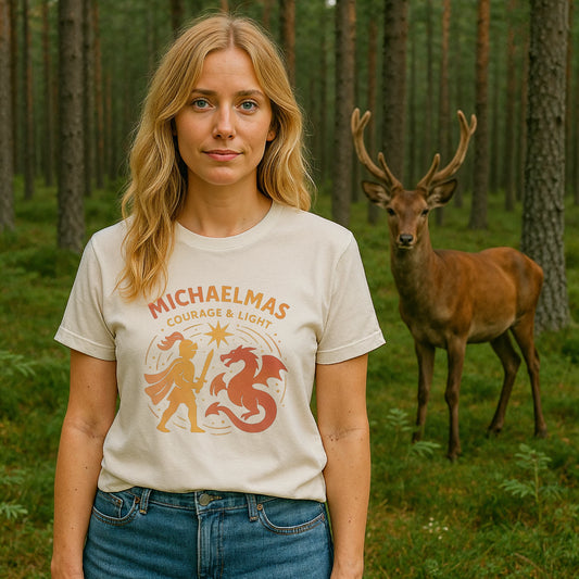 Michaelmas Courage ans Light Organic T-shirt