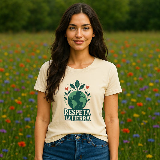 Camiseta Respeta La Tierra Algodón Orgánico 100%