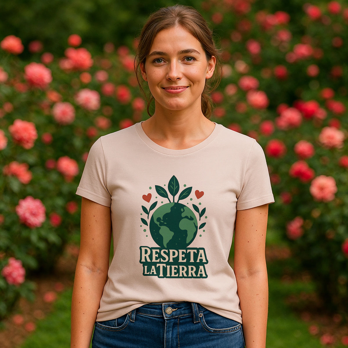 Camiseta Respeta La Tierra Algodón Orgánico 100%