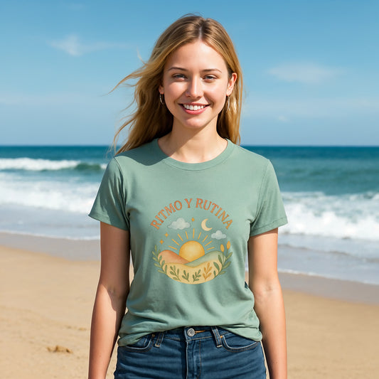Ritmo y Rutina Camiseta 100% Orgánica Algodón