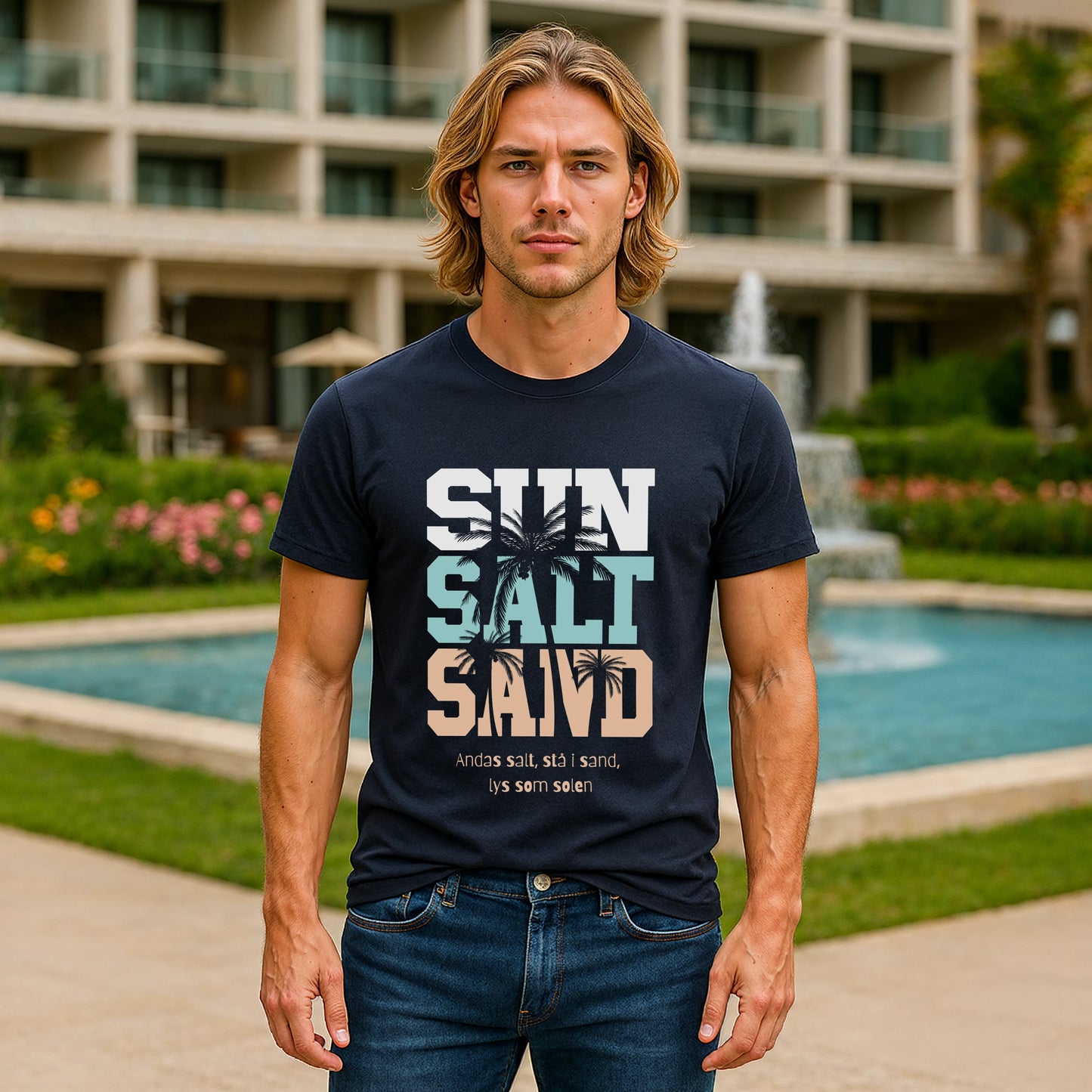 Sol Salt Sand 100% Eko Bomull T-shirt