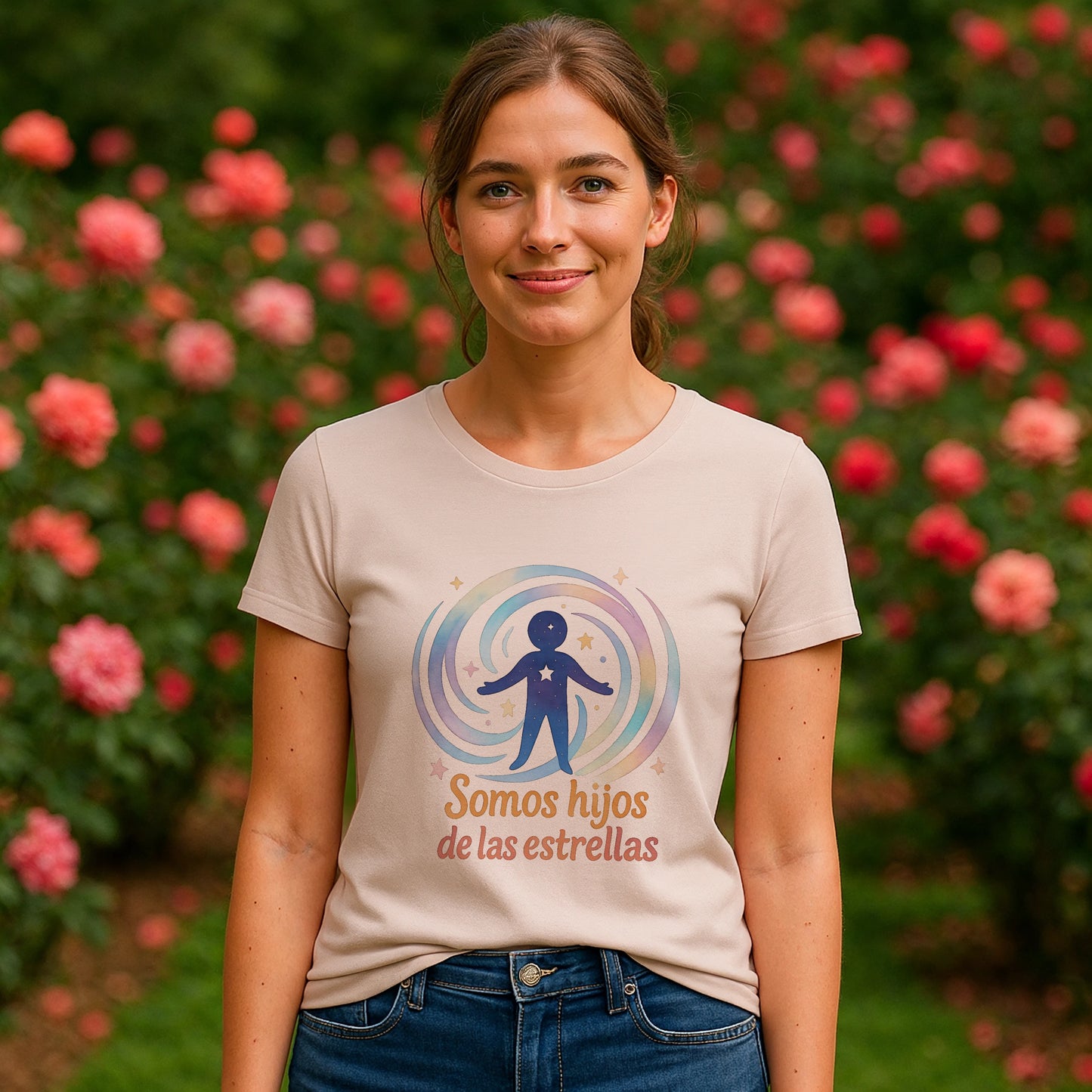 Somos Hijos de las Estrellas Camiseta Organica