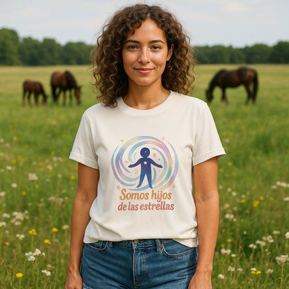 Somos Hijos de las Estrellas Camiseta Organica