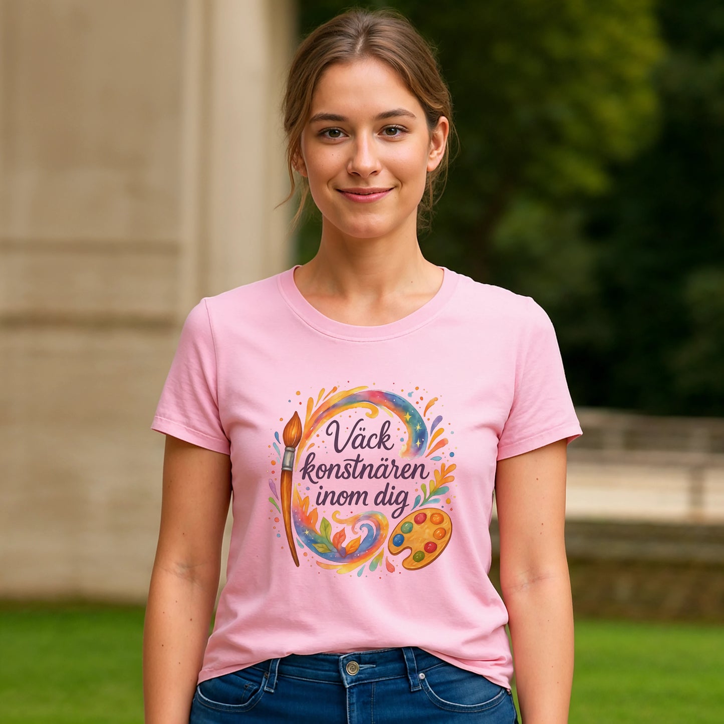 Väck konstnären inom dig ekologisk Waldorf T-shirt