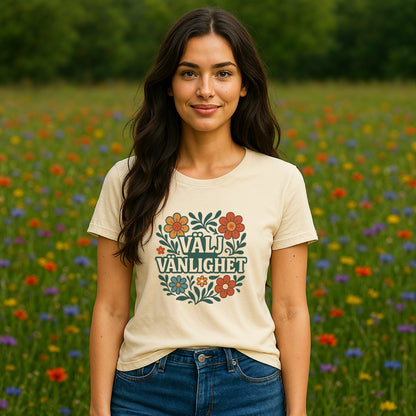 Välj Vänlighet 100% Ekologisk Bomulls T-shirt