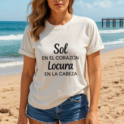 Sol y Locura Camiseta 100% Algodón Orgánico
