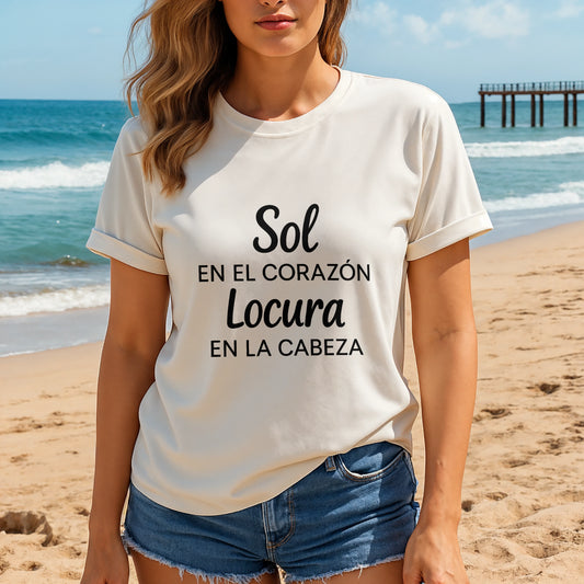 Sol y Locura Camiseta 100% Algodón Orgánico