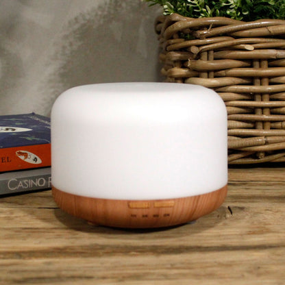 Alt-Tag: Aarhus Zerstäuber – Klassischer Pod – USB – Farbwechsel – Timer Diffusor für ätherische Öle mit Holzoptik-Basis und LED-Licht
