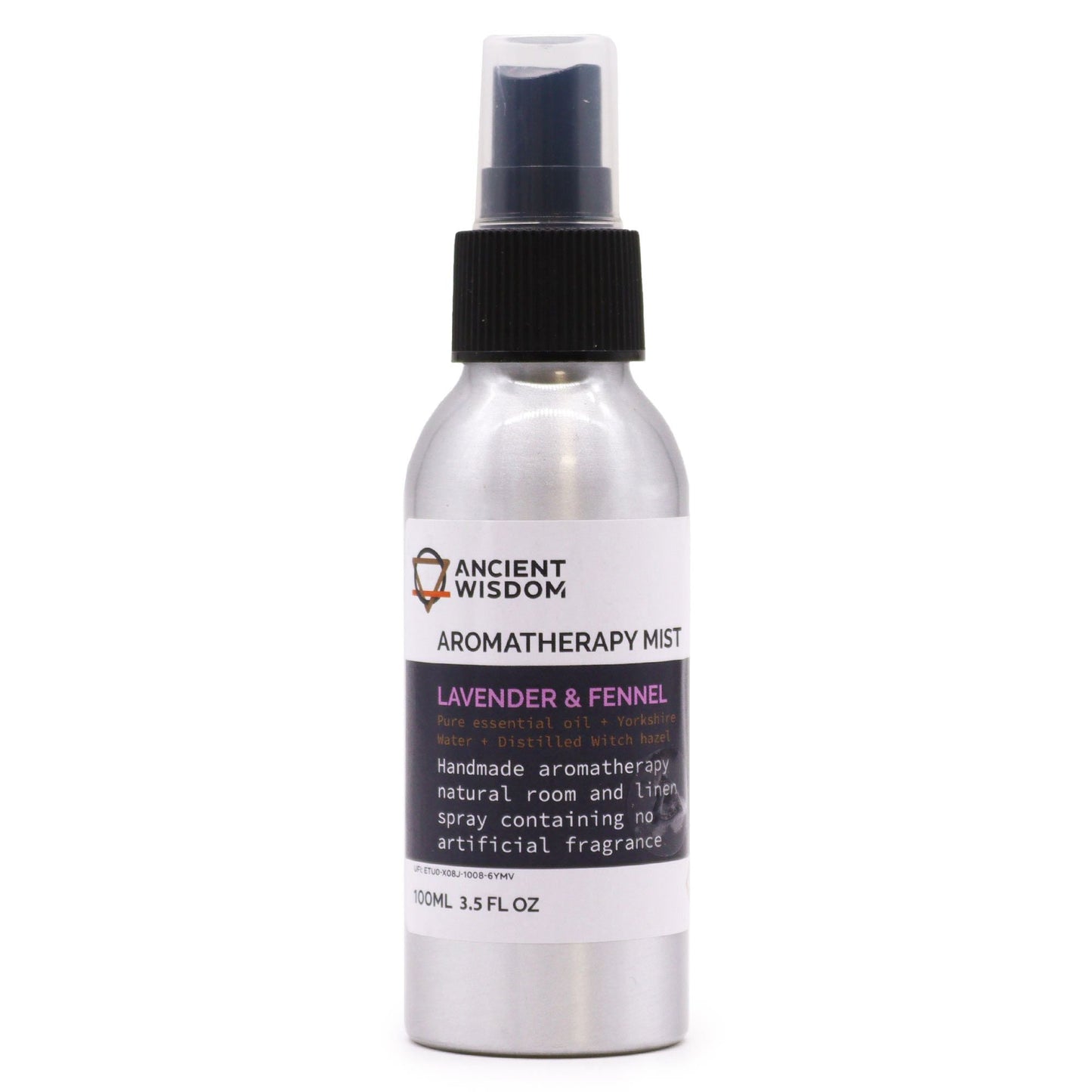 Serene Lavender & Fennel Mist – 100 ML aromaterapi rums- och linnespray med eteriska oljor av lavendel och fänkål