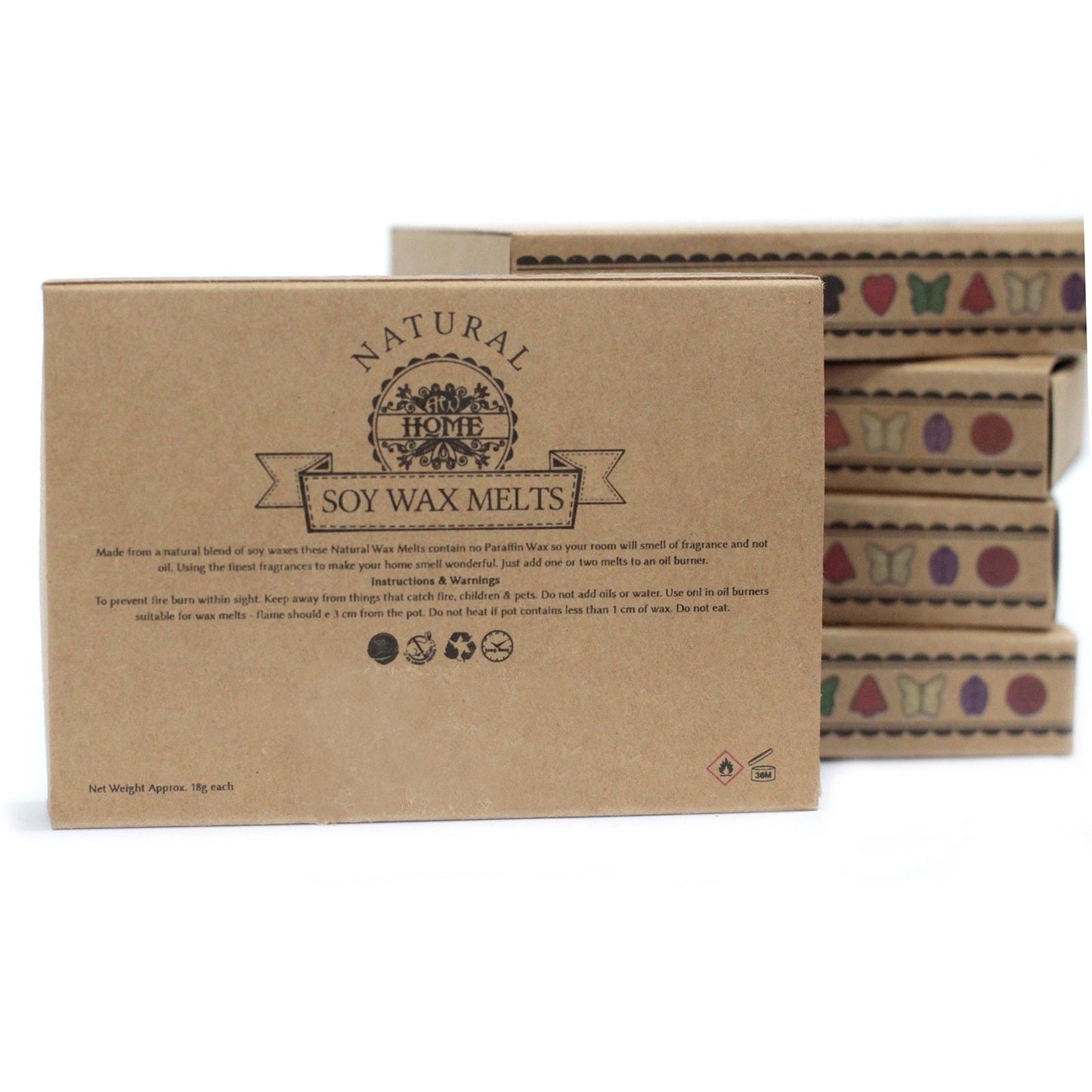 Apple Spice lyxiga vaxkakor – presentset med 6 st, naturliga sojavaxkakor i kraftpresentask