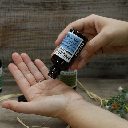 Alt Tag: Apricot Kernel Base Oil – 50ML bottle pouring cold-pressed apricot kernel oil into hand, premium base oil for skincare routines
