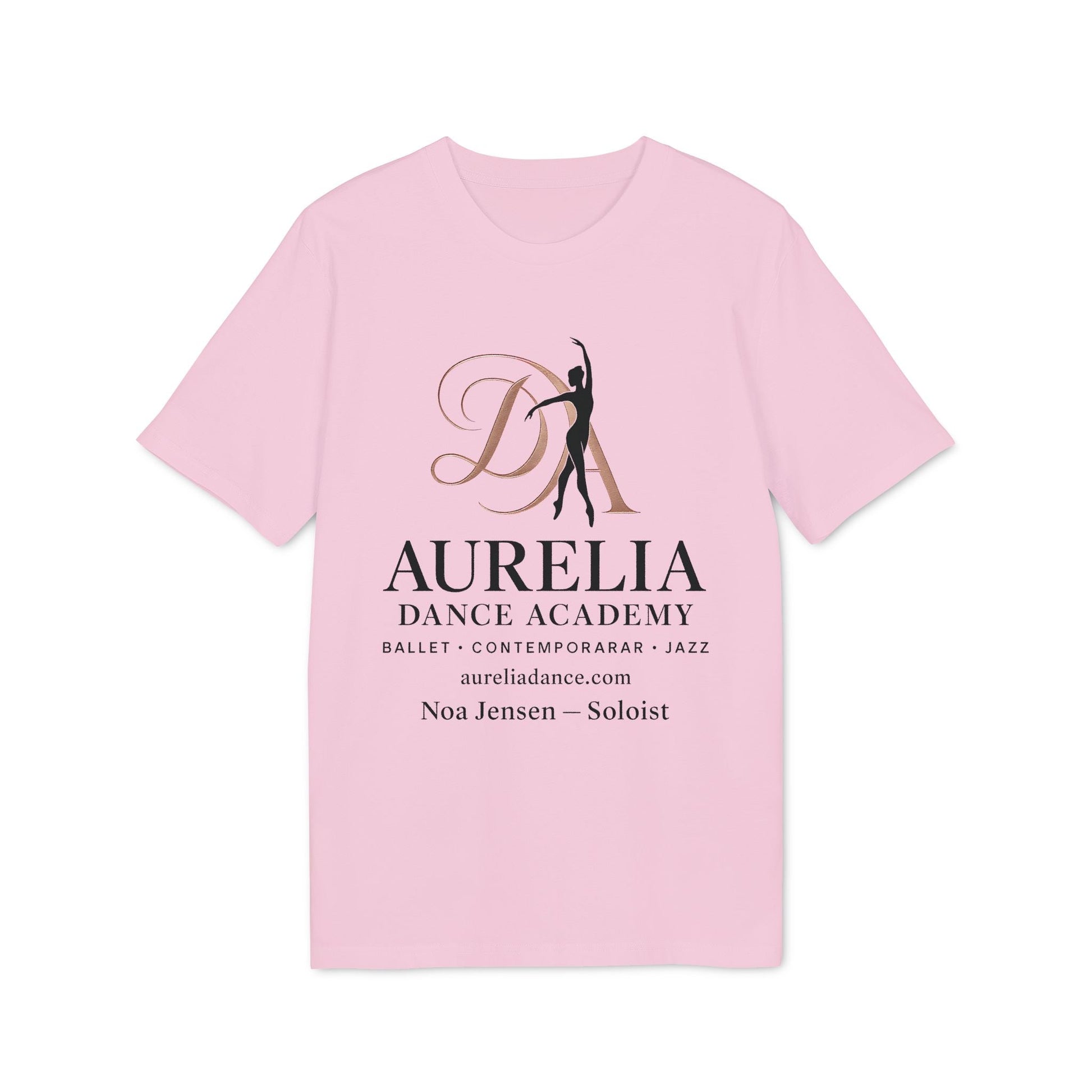 Föreningar Företag Välj Er Logga. T Shirts I Sponsra Saga Village. Premium Unisex T-Shirt rosa t-shirt med Aurelia Dance Academy logga