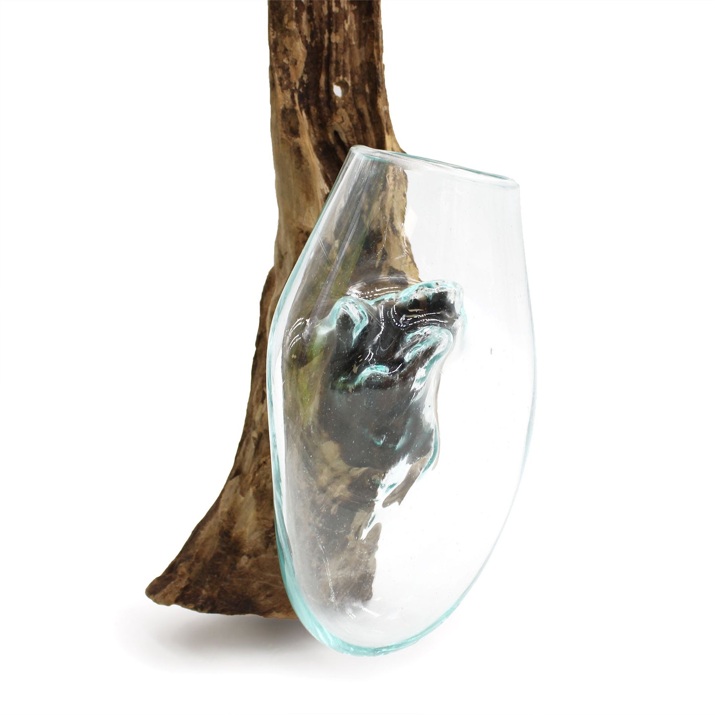 Molten Glass on Wood – Hanging Bowl