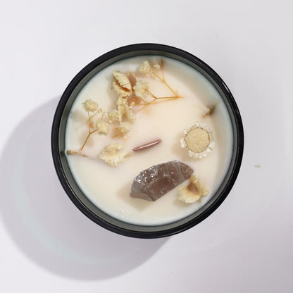 Soy Wax Candle – Jasmine & Rock Quartz