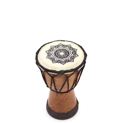 Handmade Wide Top Djembe Drum – 15 CM