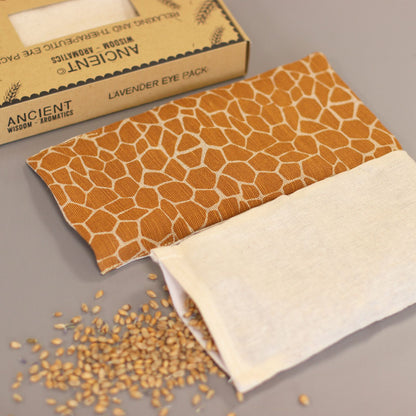 Lavender Natural Cotton & Juco Eye Pillow in Gift Box – Madagascar Giraffe