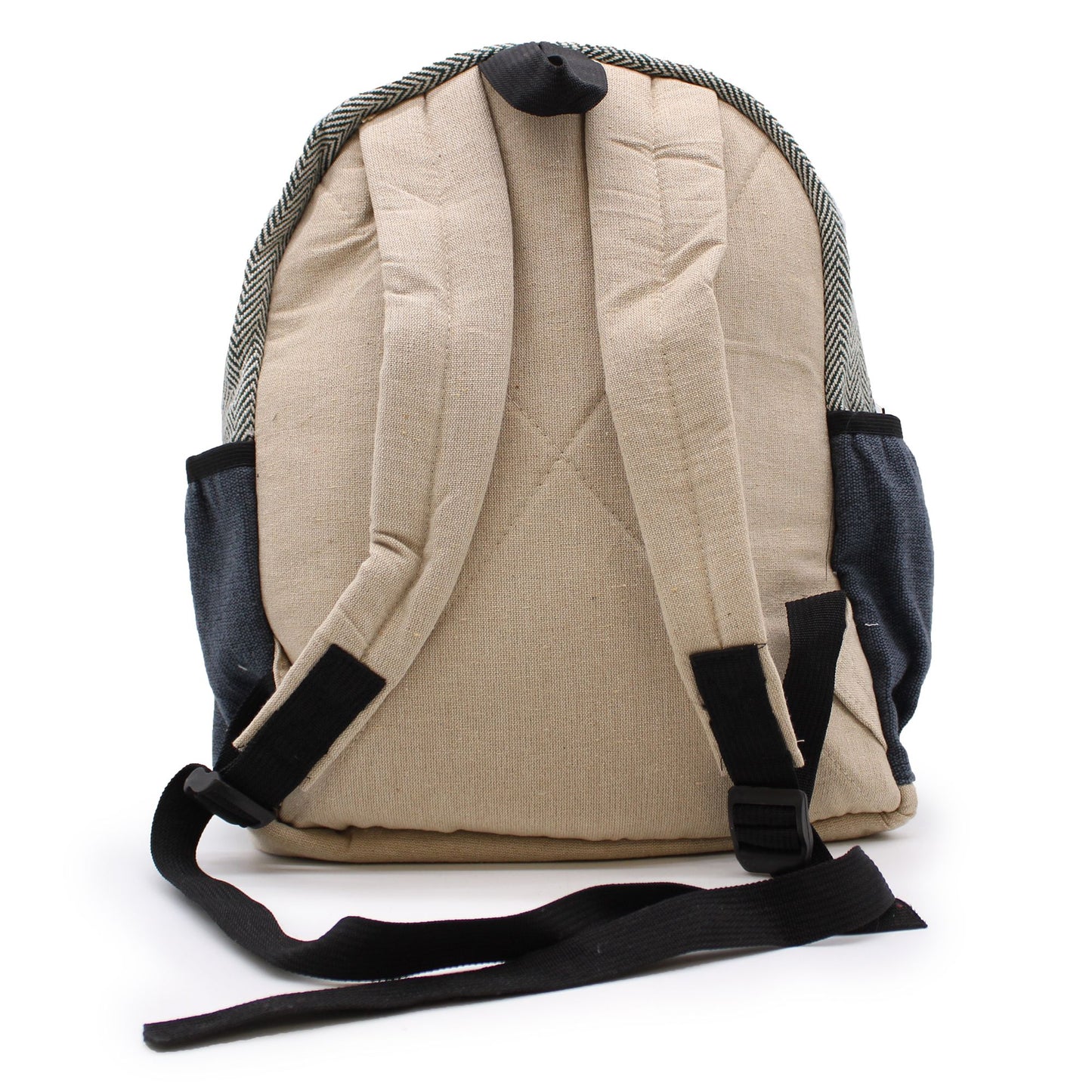 Small Hemp Backpack – Rope & Pockets Style