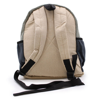 Small Hemp Backpack – Rope & Pockets Style