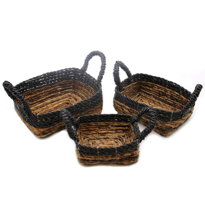 Banana Leaf & Seagrass Basket – Set of 3