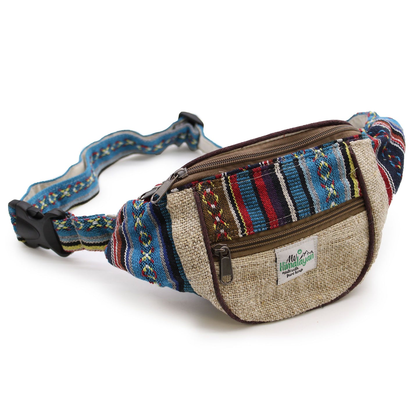 Natural Hemp & Cotton Bum Bag – Random Design