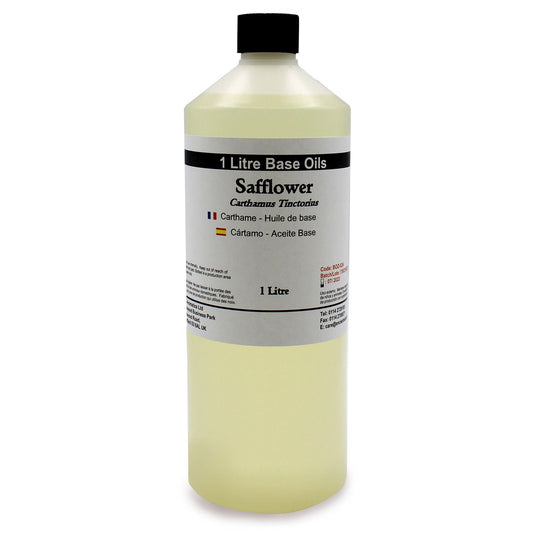 Aceite de cártamo puro 1 litro, aceite base premium multiusos para piel, cabello y cocina