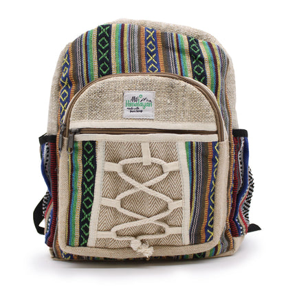 Small Hemp Backpack – Rope & Pockets Style