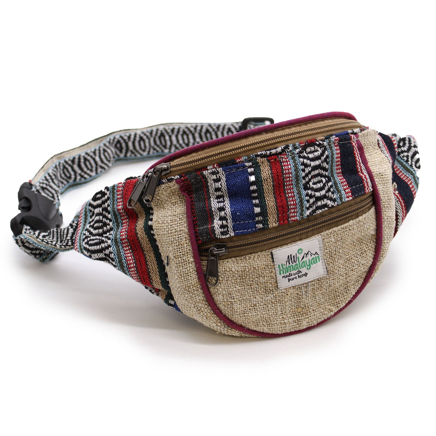 Natural Hemp & Cotton Bum Bag – Random Design