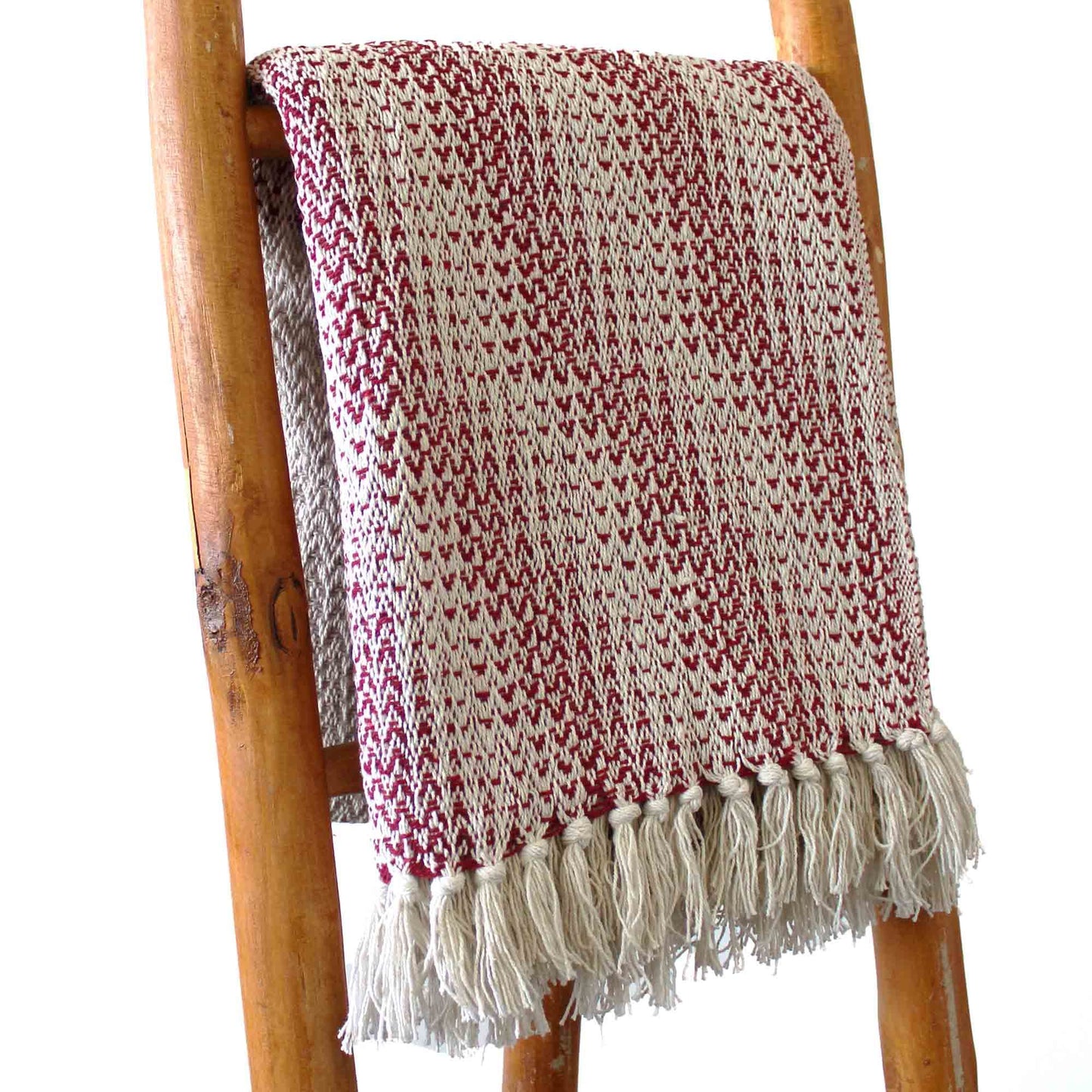 Boho Comfort Throw – Ruby Two Tone