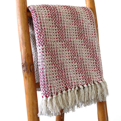 Boho Comfort Throw – Ruby Two Tone